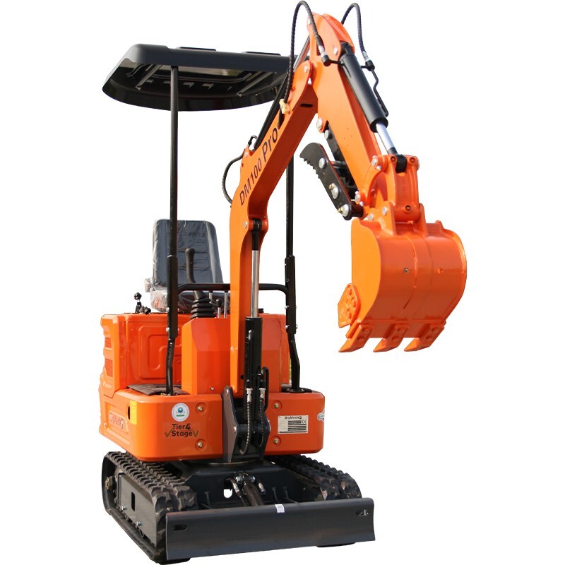1 Ton Mini Excavator Crawler Digger 13.5HP Bucket/Hydraulic Thumb B&S Gas Engine