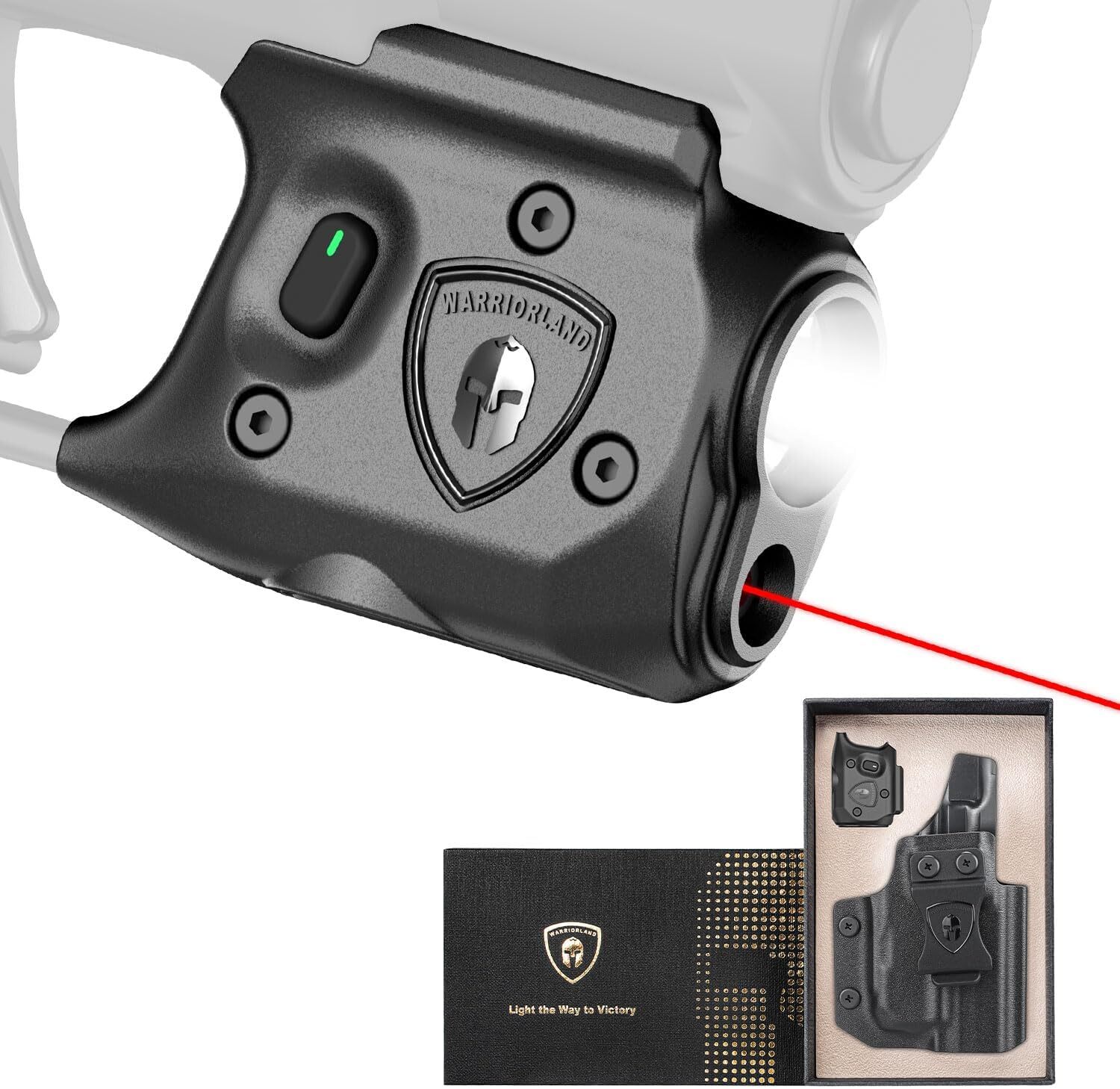 150-Lumen Pistol Light Laser & Holster Fit Springfield Hellcat 3″ Micro-Compact