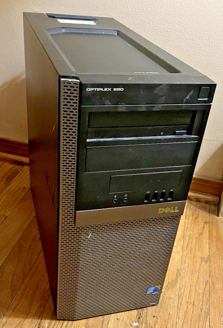 Dell  Desktop – OPTIPLEX980 – No hard drive – No Operating System