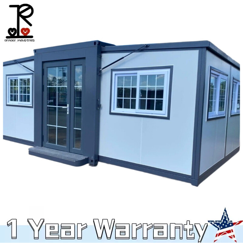 13X20ft Mobile Expandable Prefab House Prefabricated Tiny Home w/Bathroom Shower