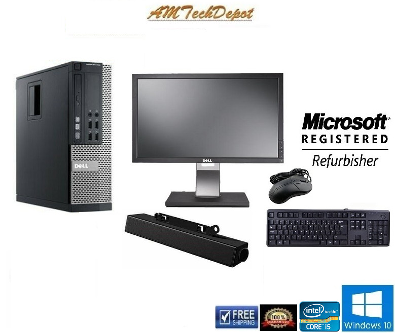 Dell Optiplex 790 Core i5 3.1Ghz 16Gb 500GB Win10 Pro 64-Bit Dell/P2210t Monitor