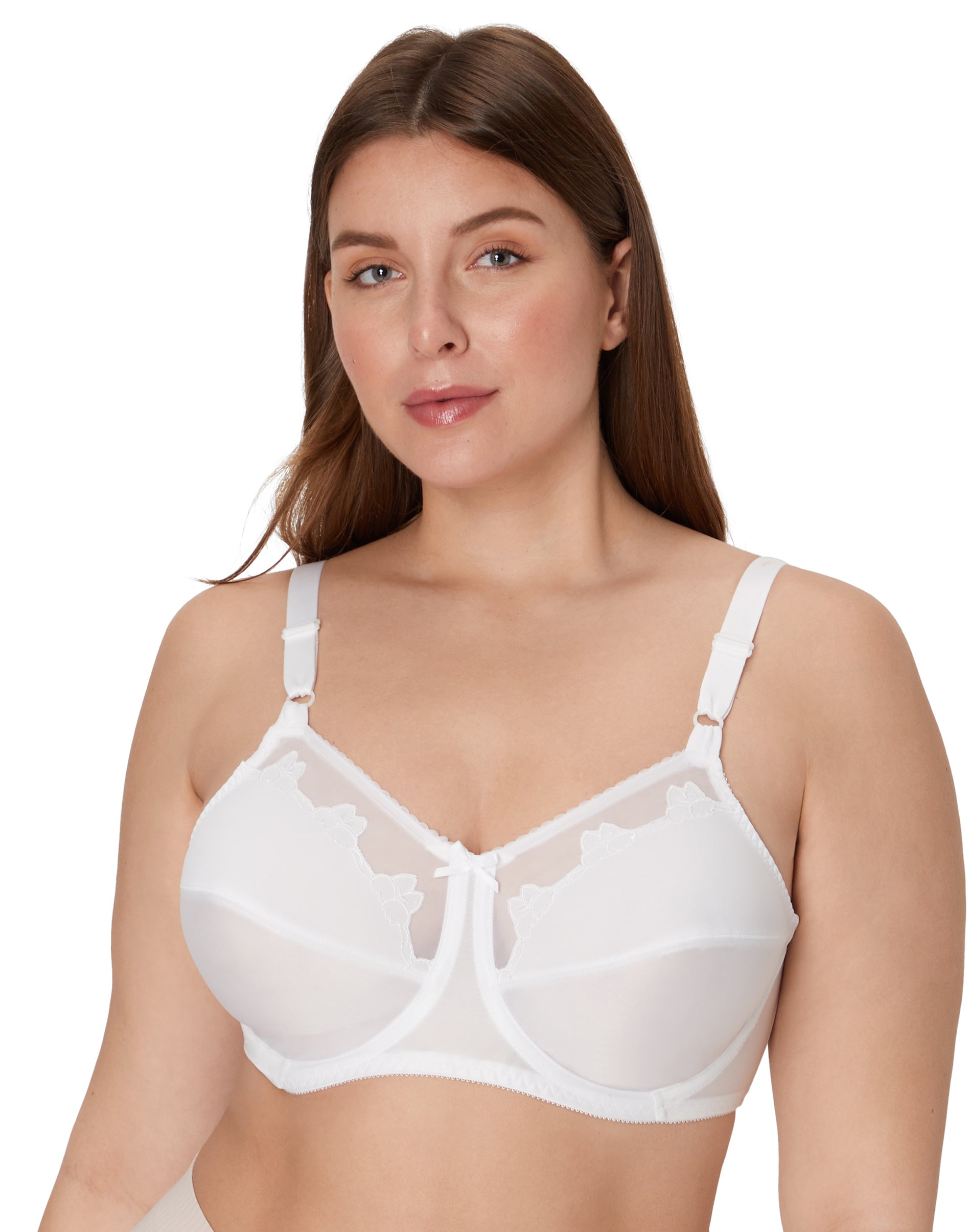 Flower Bali Underwire Bra White 46D Women’s