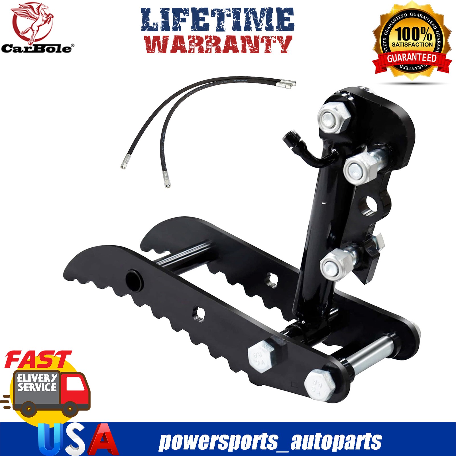 For Mini Excavator Small Digger Crawler 3-Holes Hydraulic Thumb Clip Attachment