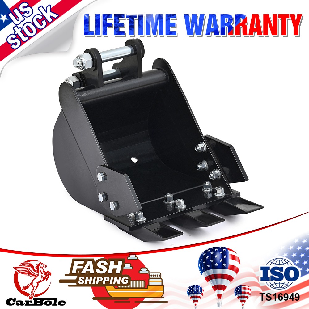300mm Narrow Bucket For Mini Excavator Attachment 1-2 Ton w/ Teeth Trench Bucket