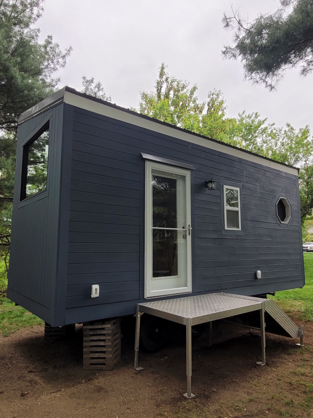 Tiny Home on Wheels, 8×24 Trailer with Hookups, Sleeping Loft