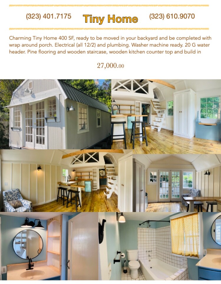 400 SF tiny homes for sale