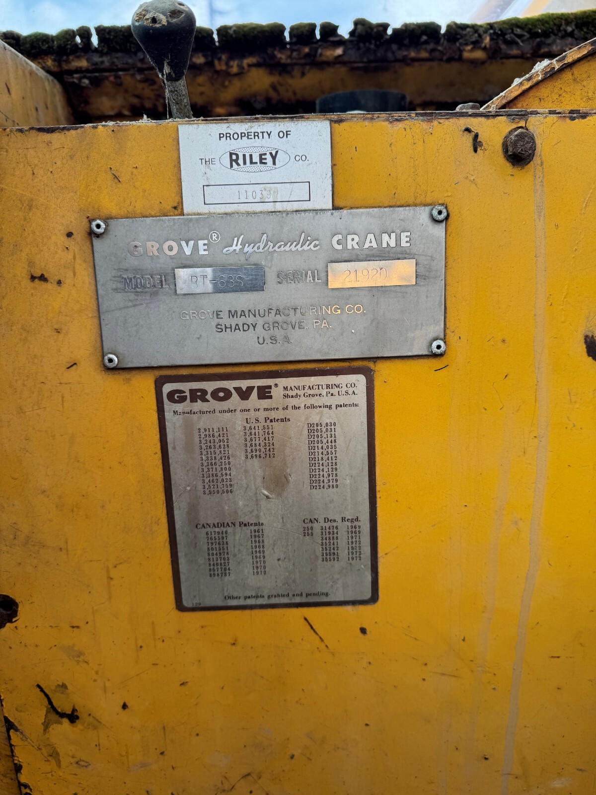 1970 Grove Crane RT-63S 30 ton 4×4 S#21920