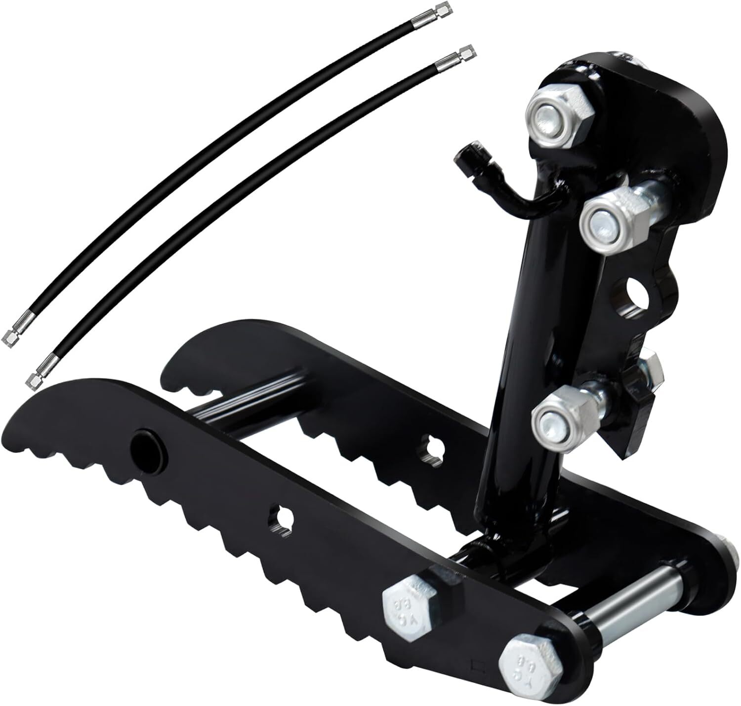 L-Shaped Hydraulic Thumb Clip Attachment W/ Hydraulic Hoses for Mini Excavator