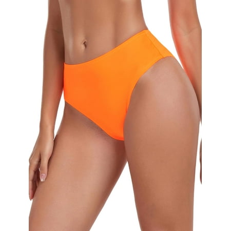 RELLECIGA Women’s Swimwear Bottoms High Cut High Waisted Bikini Bottom