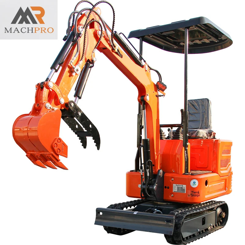 1-Ton Mini Excavator with 13.5HP B&S Engine, Powerful for Farm & Landscape Const