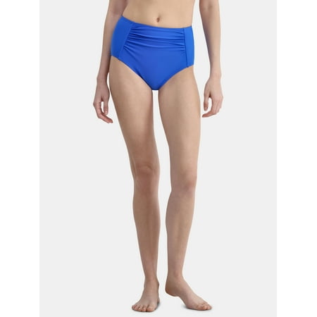 Time and Tru Women’s and Women’s Plus Ruched Bikini Bottoms, Sizes S-3X