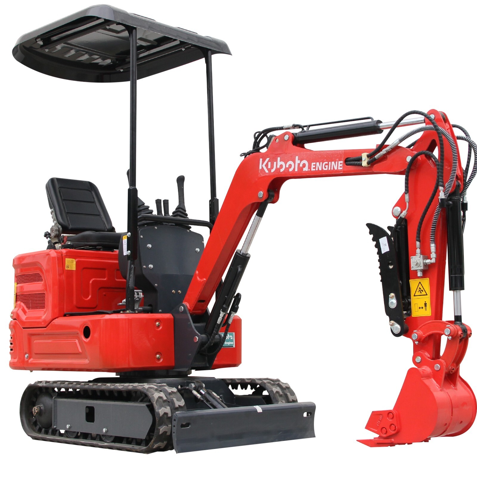 1.4Ton Mini Excavator Hydraulic Thumb Tracked Crawler Diesel Kubota Engine