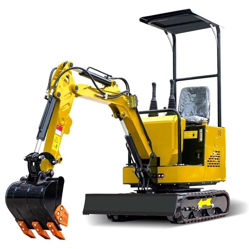 1 Ton Mini Excavator with 13.5 HP RATO Gasoline Engine with Bucket