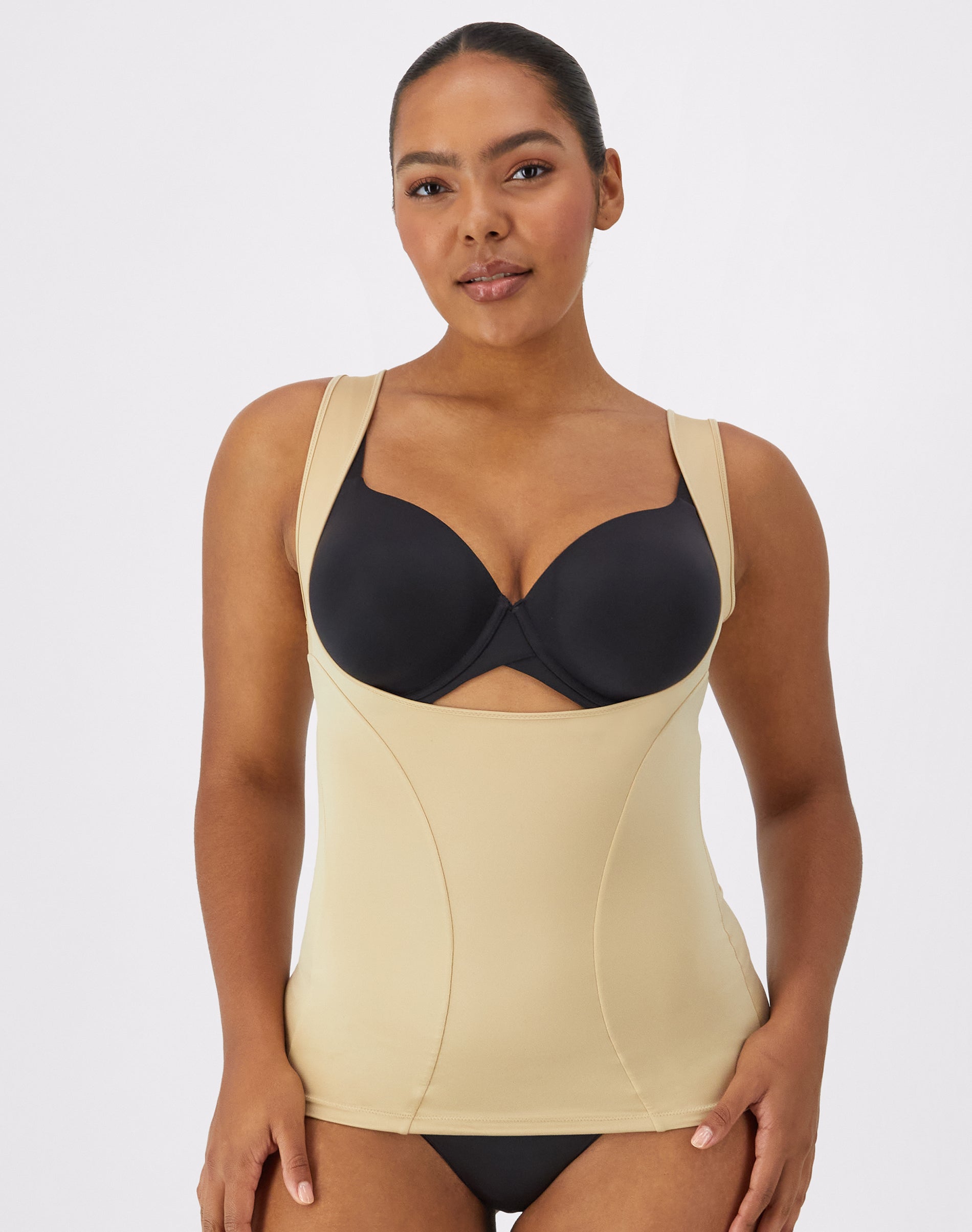 Maidenform Wear-Your-Own-Bra Shapewear Cami Tank Top Body Beige 2XL Women’s