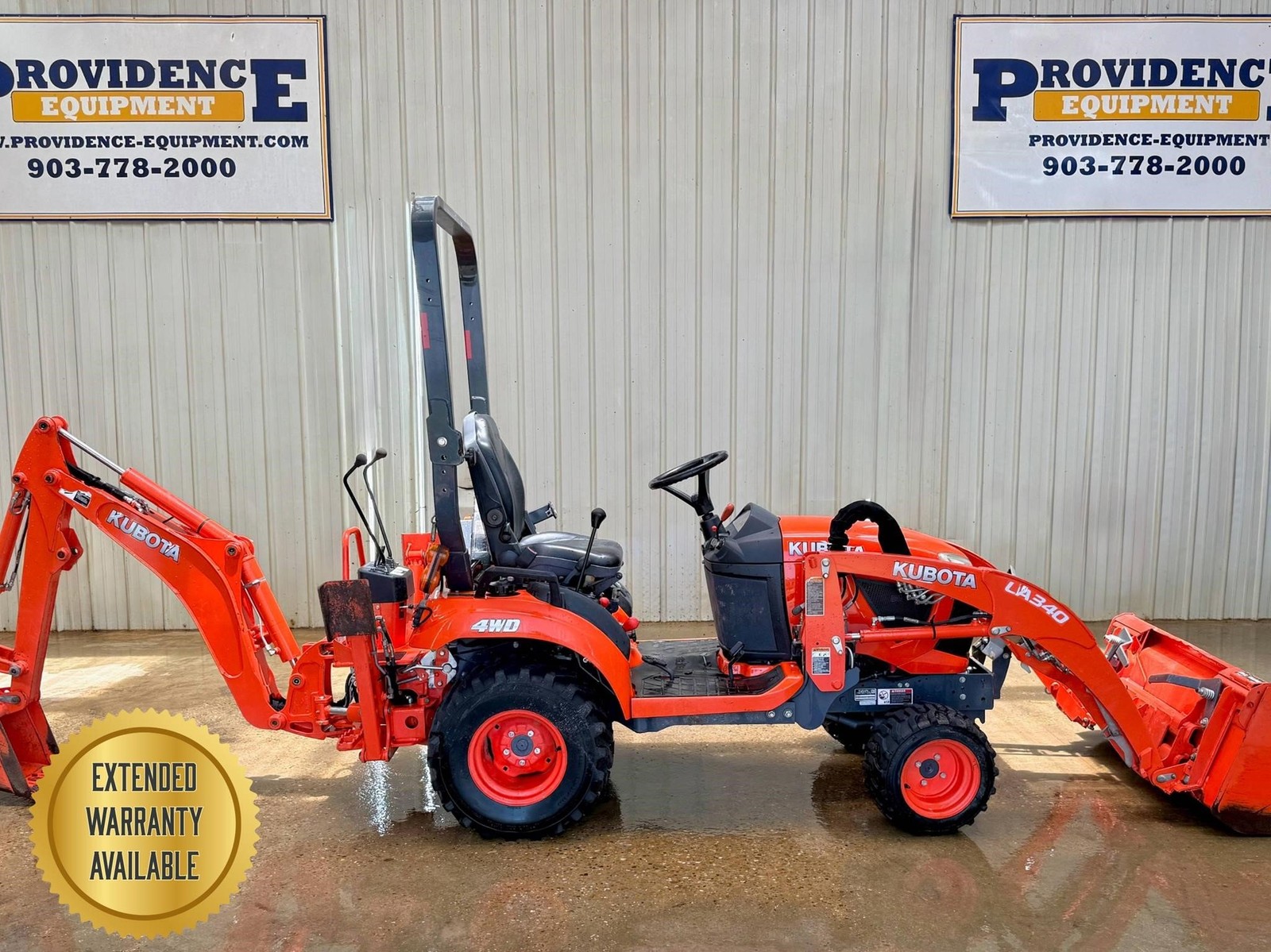 2020 KUBOTA BX23 4X4, OROPS LOADER BACKHOE TRACTOR