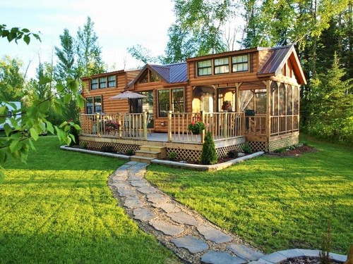 TINY HOME CABINS – CUSTOM BUILT FOR YOUR PREPPED PROPERTY- ELEGANT RUSTIC CABINS