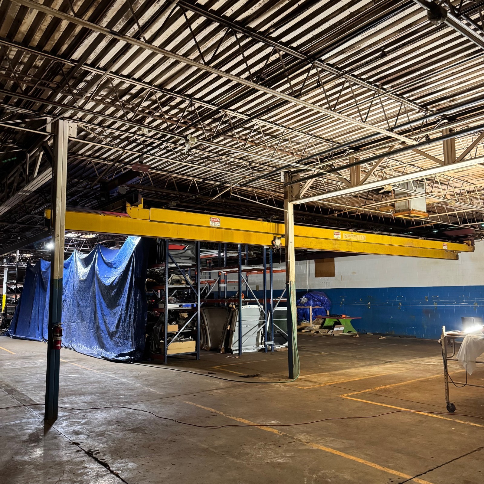 Reliable Warehouse Overhead Crane Double Girder 48ft x 100ft Ceiling Mount