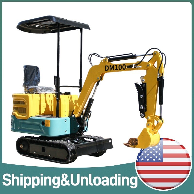 1 Ton NEW Mini Excavator Digger Tracked Crawler 13.5HP Gas EPA Engine