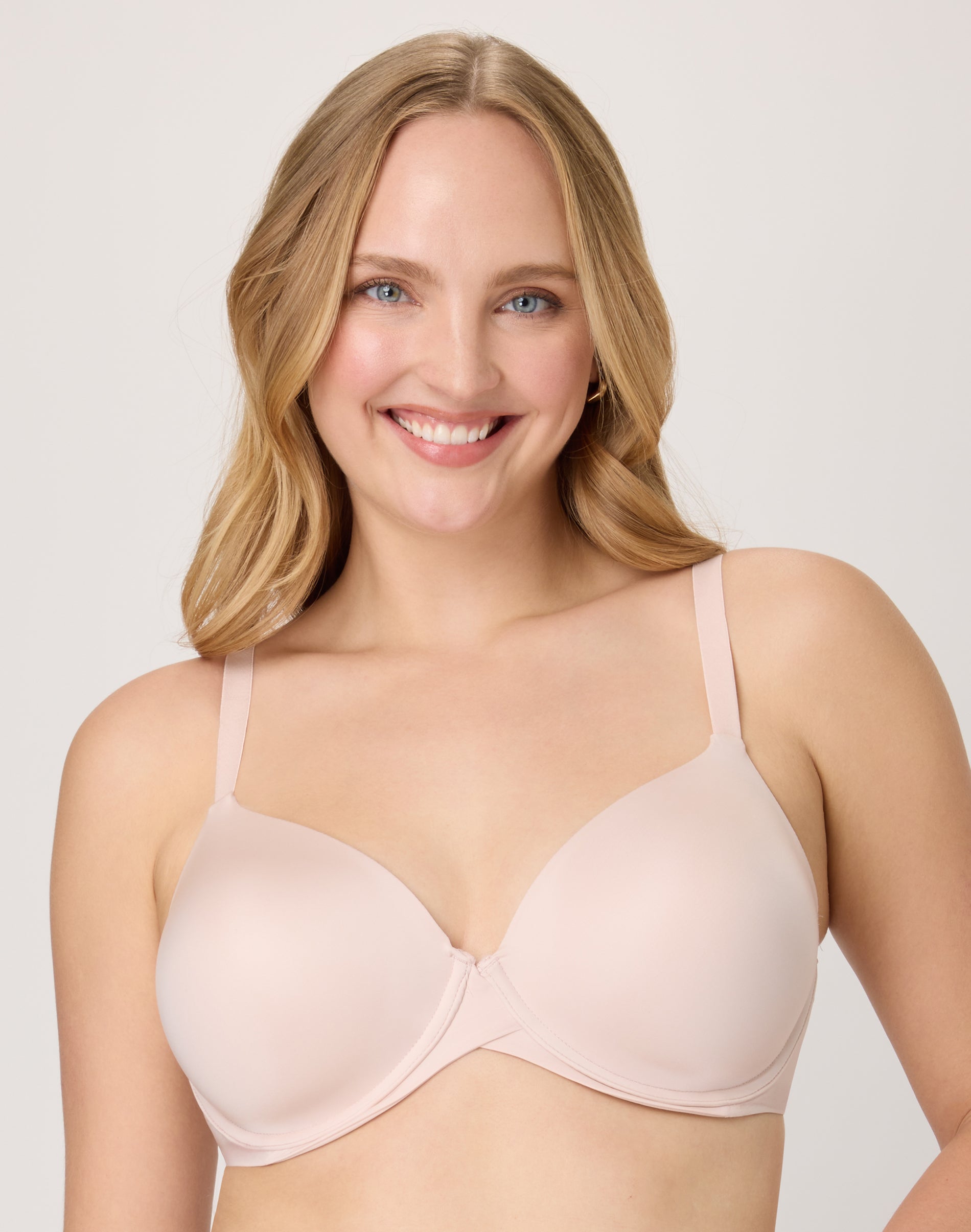 Maidenform One Fab Fit Everyday Modern Demi Underwire Bra Sandshell 34B Women’s