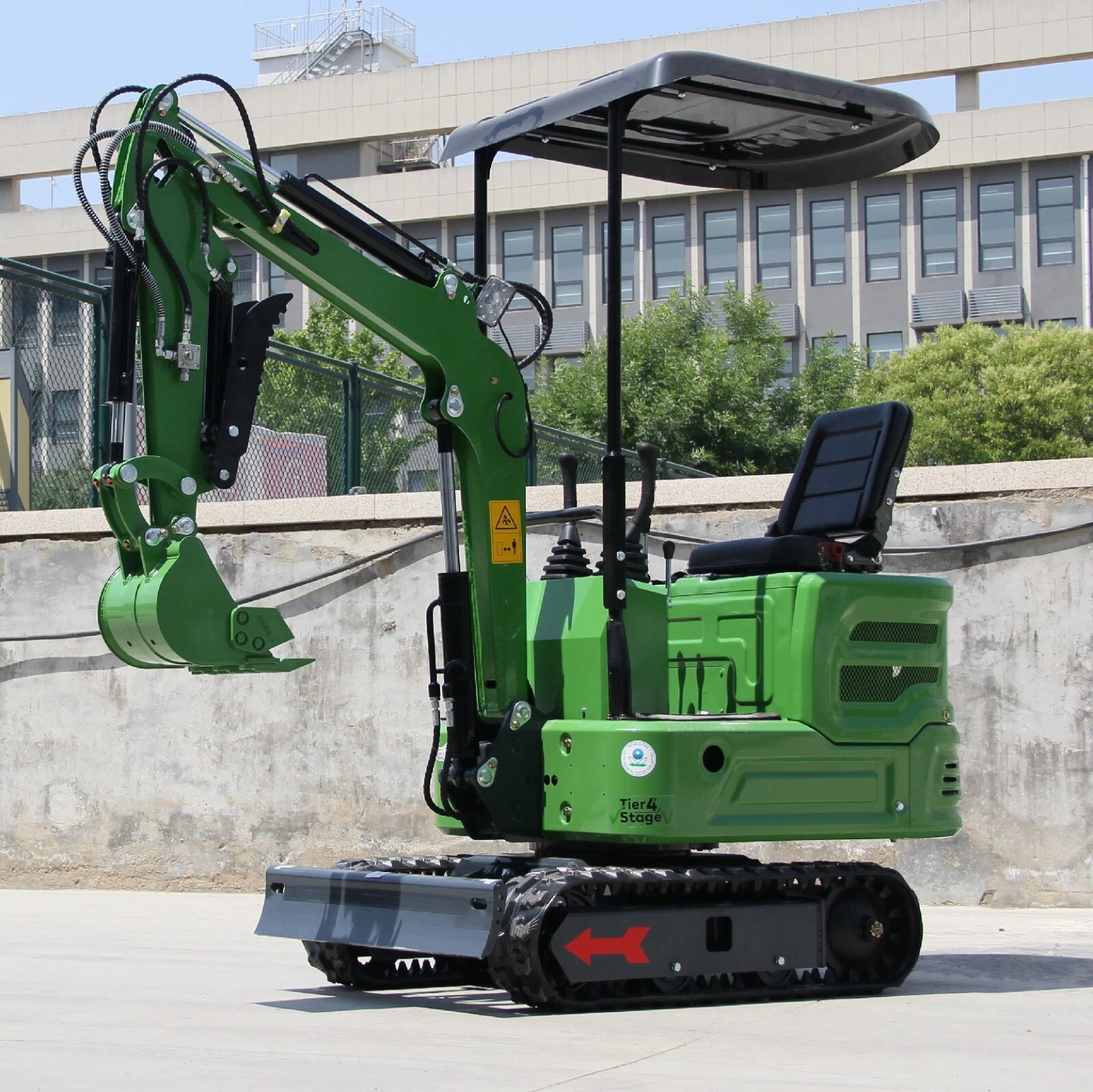 13.5HP B & S Engine Mini Excavator Crawler Digger + HYDRAULIC THUMB USA Pick-up