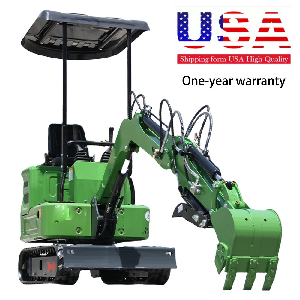 2000lbs Mini Excavator Hydraulic Tracked Diggers with Briggs&Stratton Engine USA