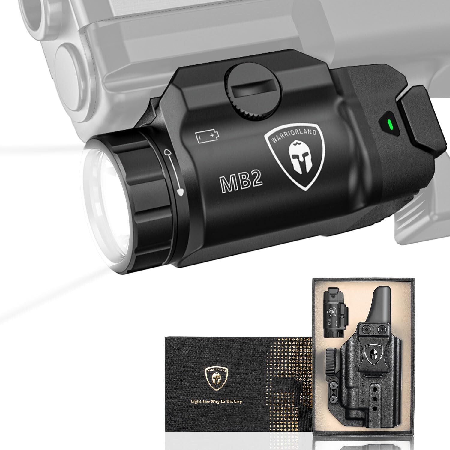 500 Lumen Tactical Light For Glock 17/19 Gen 3-5 G22/23/31/32 Gen3-4 G19X/44/45