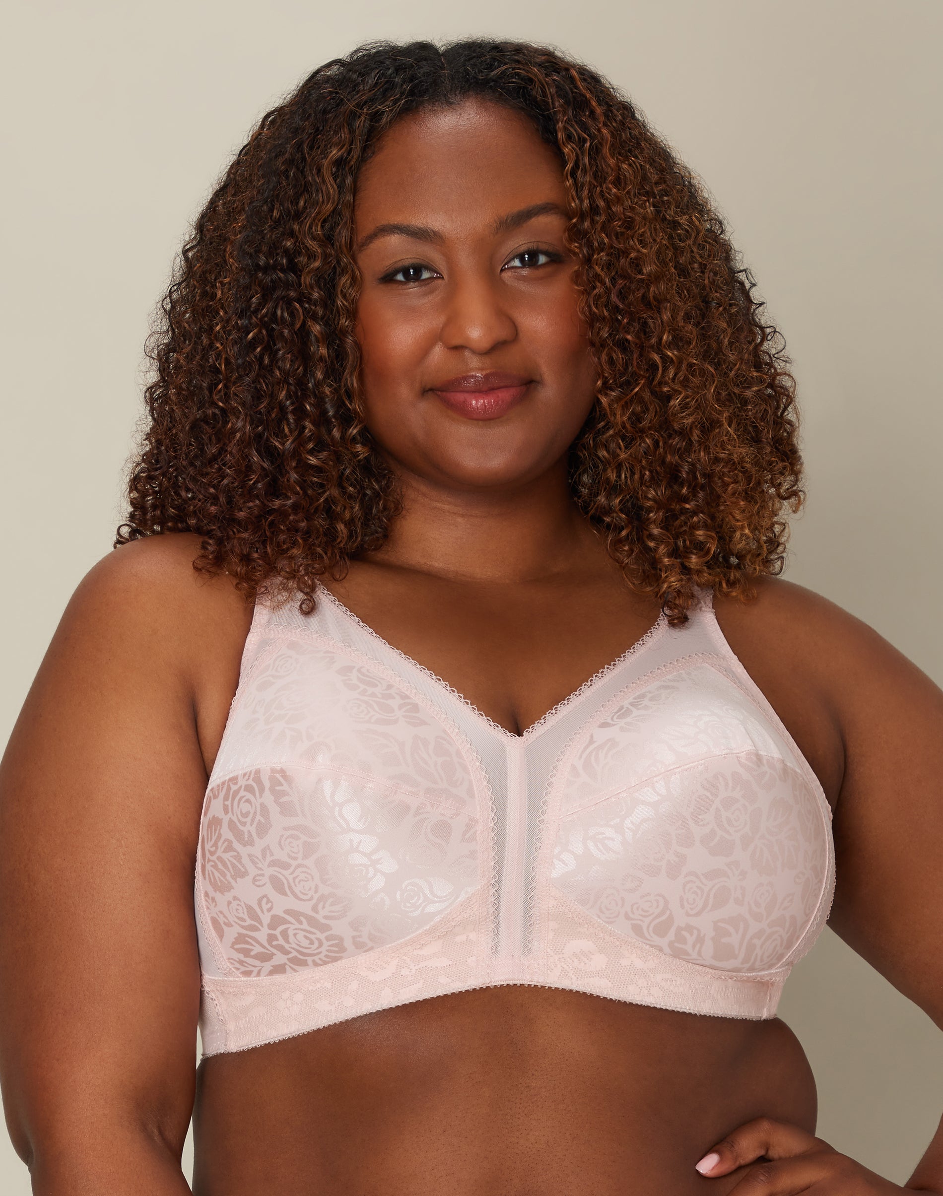 Playtex 18 Hour Ultimate Shoulder Comfort Wireless Bra Pretty Blush 44C Women’s