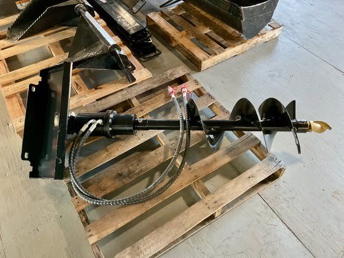 Mini Skid Steer Hydraulic Auger with 12″ Bit