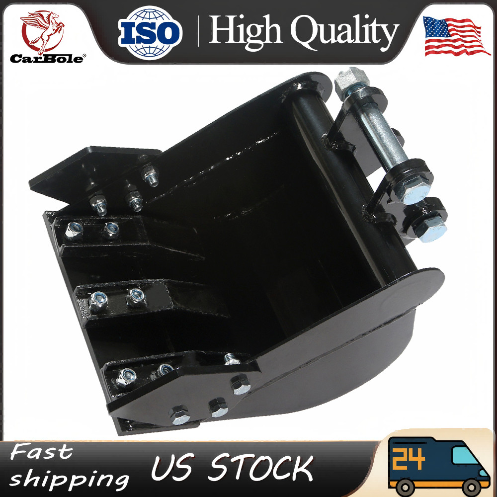 New 300mm Narrow Bucket For Mini Excavator Attachment w/ Teeth 12″ Trench Bucket