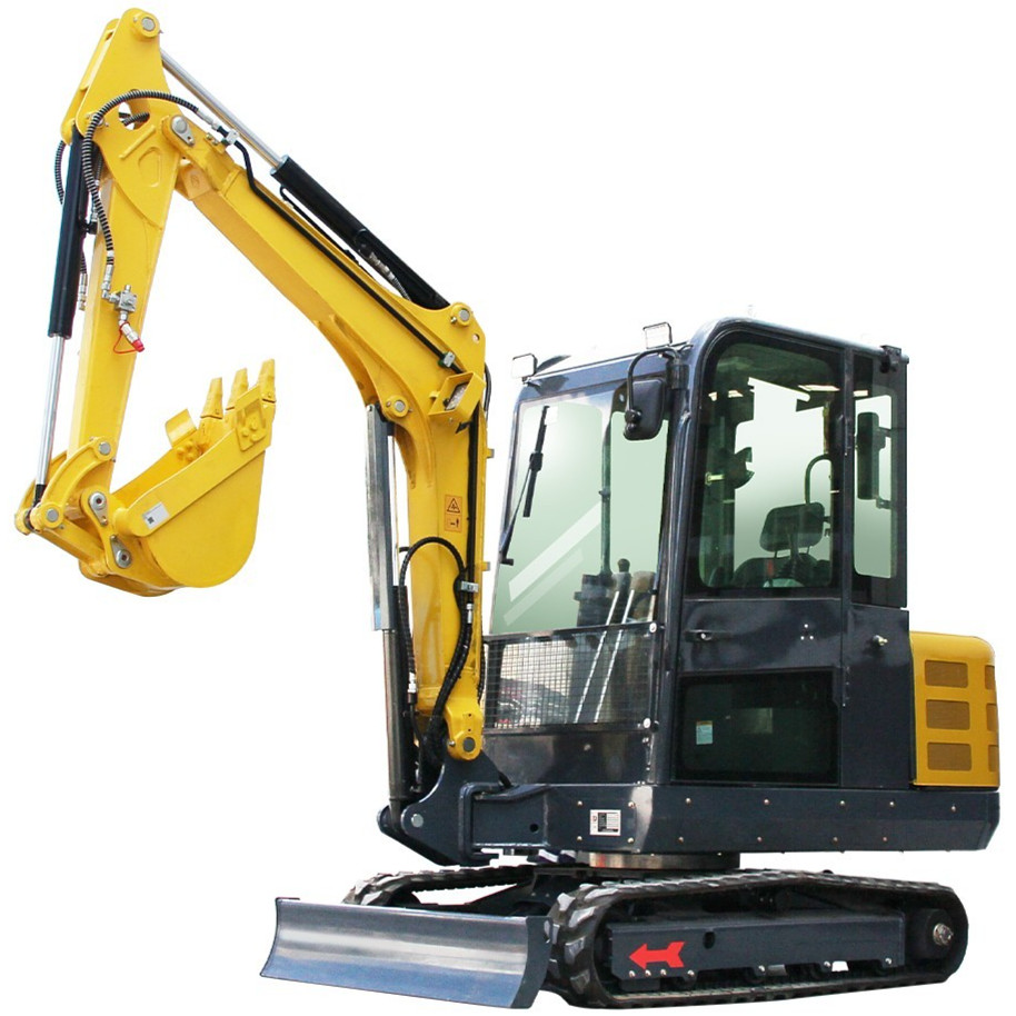 3.5Ton Mini Excavator Kubota V1505 Diesel 25HP Cab Air Conditioning USA STOCK