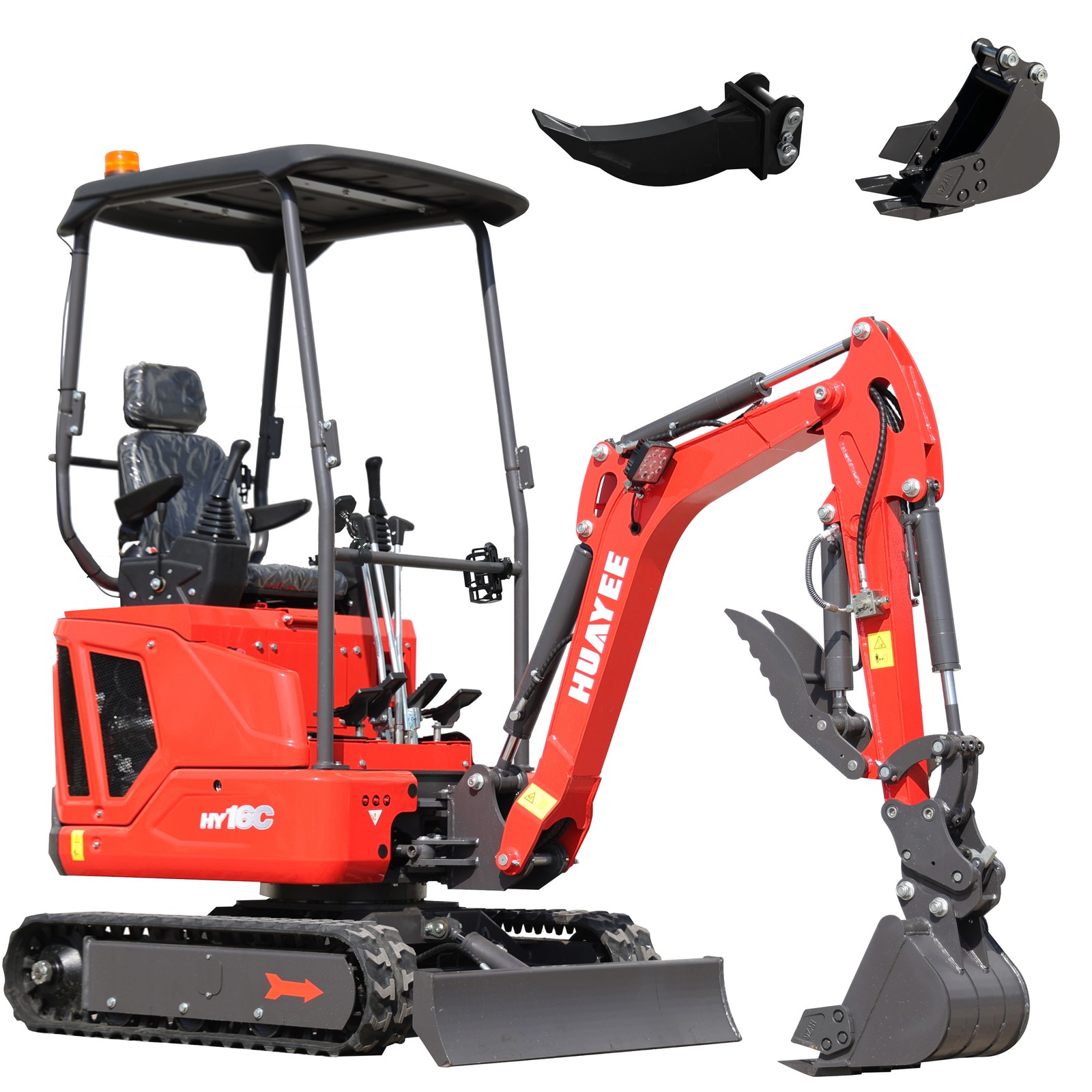 1.6 Ton Mini Excavator for sale KUBOTA D722 Diesel Engine  14 hp+ripper+bucket