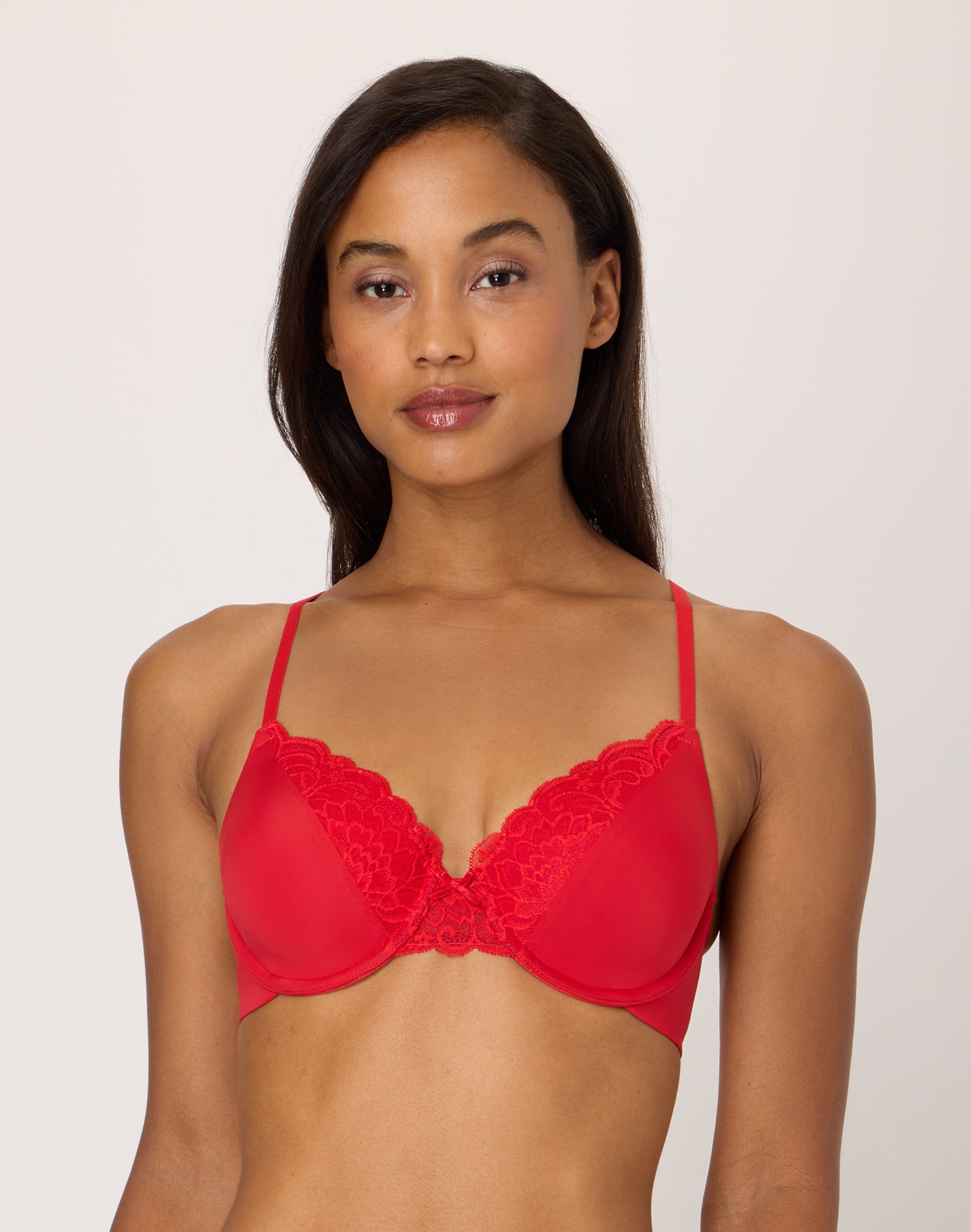 Maidenform Comfort Devotion Convertible Underwire Bra, Full Coverage Holly Berry Red 40C Women’s