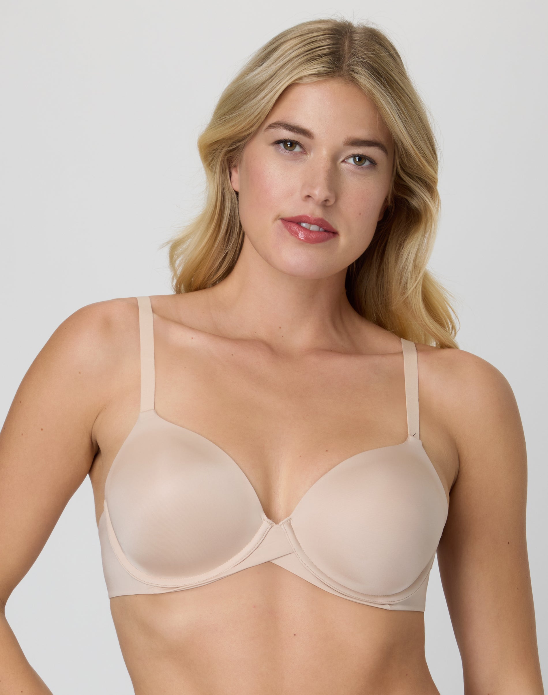 Maidenform One Fab Fit Everyday Modern Demi Underwire Bra Paris Nude 38C Women’s