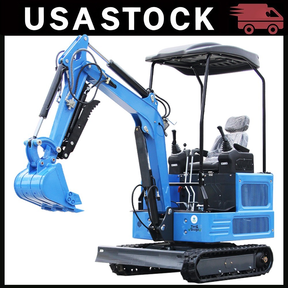 1.8 Ton Mini excavator Hydraulic Diggers with KUBOTA Diesel Engine EPA USA STOCK