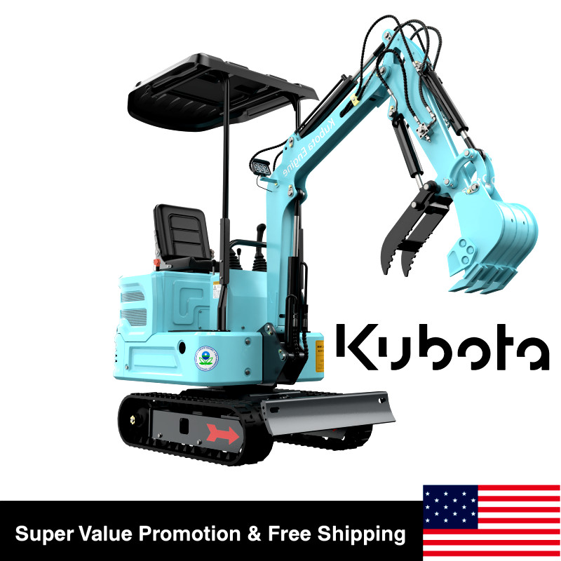 1.4 Ton Mini Excavator Hydraulic Crawler KUBOTA Hydraulic Cooling Diesel  New