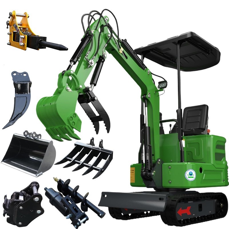 1.2Ton Mini Excavator 13.5HP B&S EPA Engine Tracked Crawler Hydraulic Digger USA