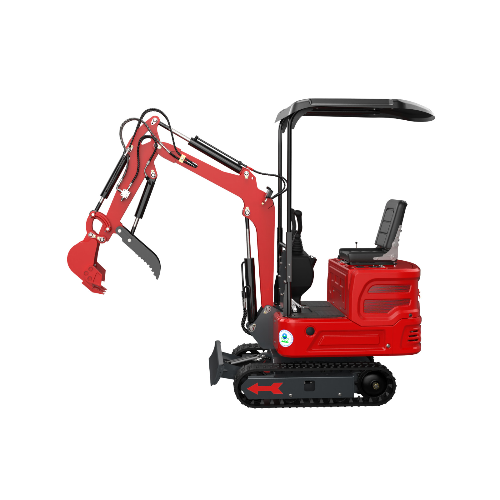 Free Shipping 1.4t Mini Excavator Hydraulic Thumb Gasoline Garden USA Stock EPA