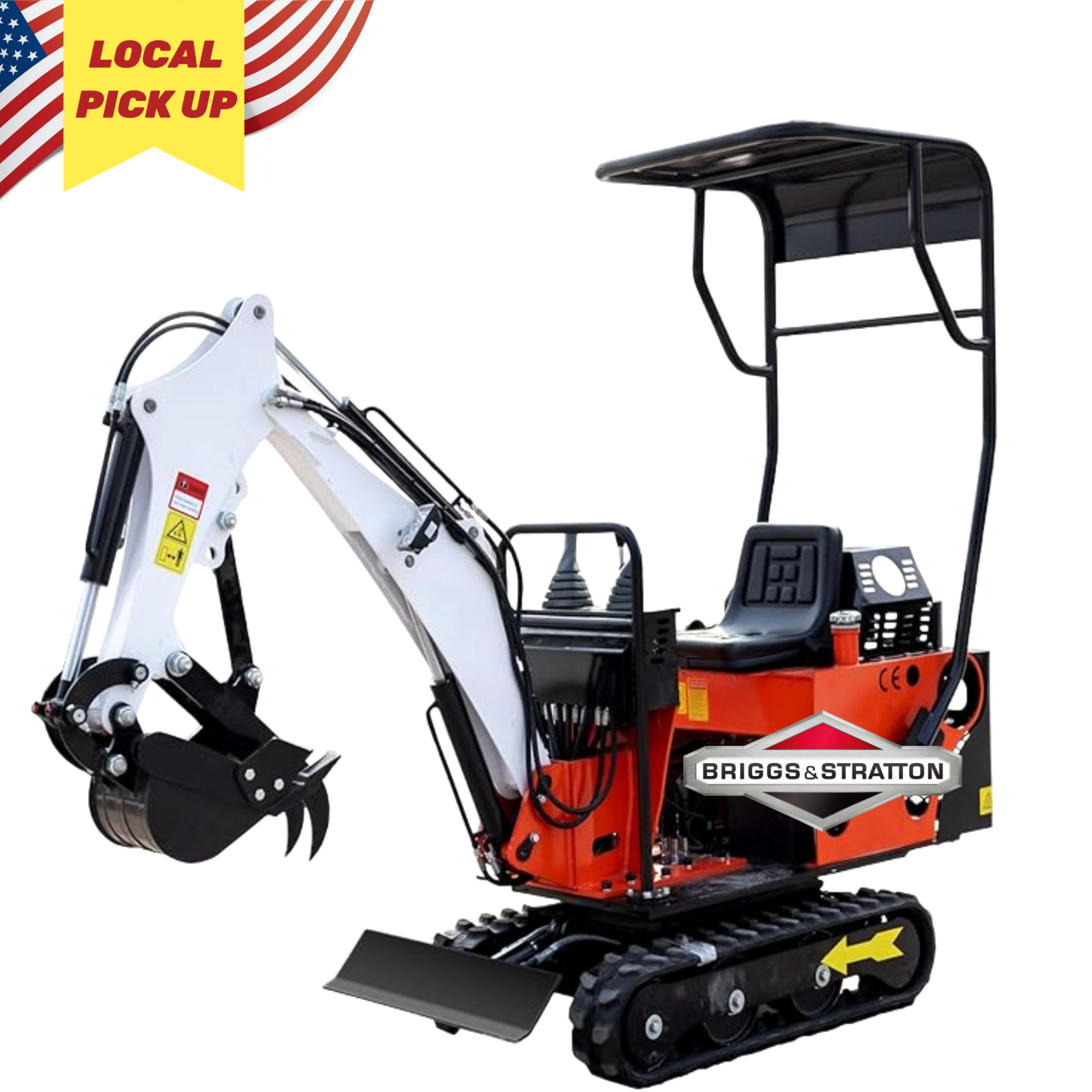 NJ PICK UP 800kg Track Mini Excavator with Briggs&Stratton EPA Gasoline Engine