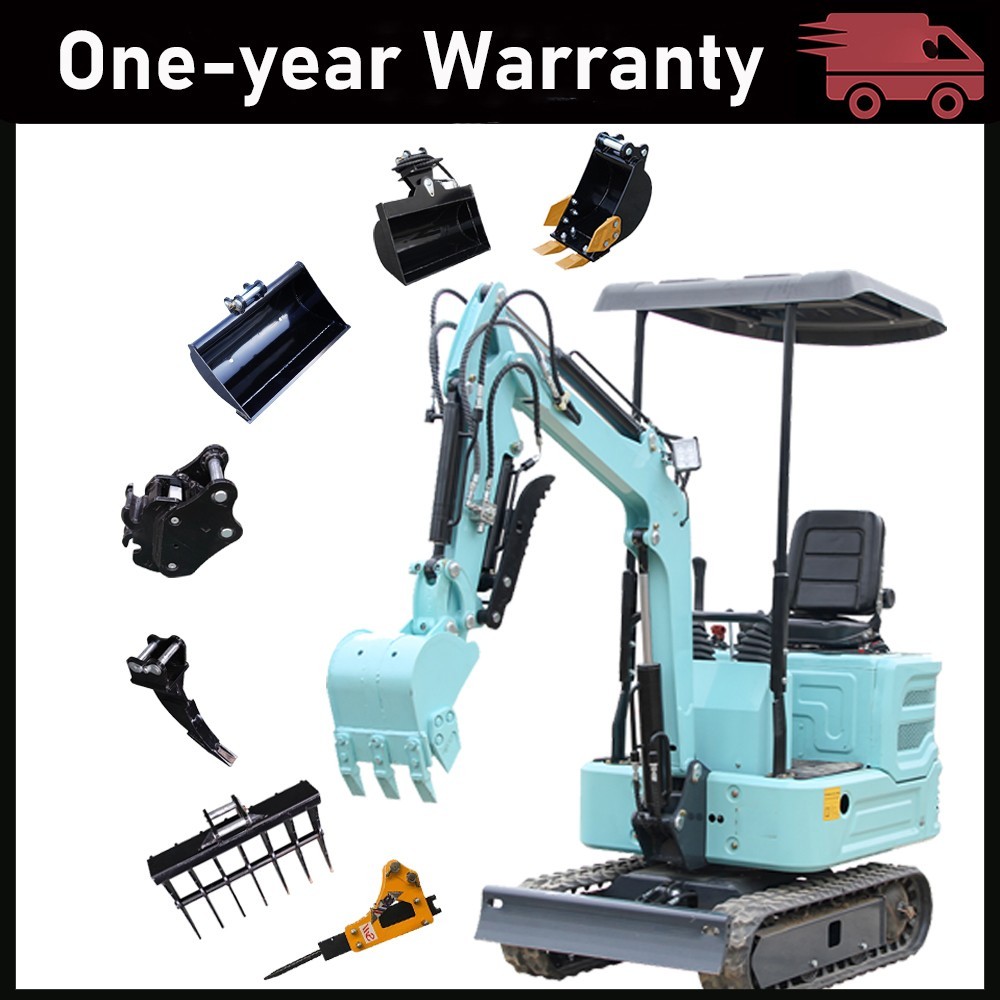 1.4Ton Mini Excavator KUBOTA Diesel Engine Hydraulic Digger with Breaker Hammer
