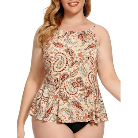 As Rose Rich Women’s Plus Size Swimsuits 2 Piece Bathing Suits, 1X