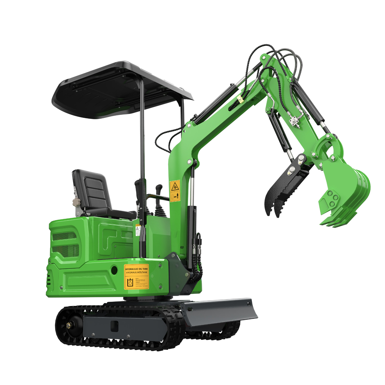 Mini Excavator 1Ton Hydraulic 13.5HP Tracked Crawler Gas Small Digger USA Stock