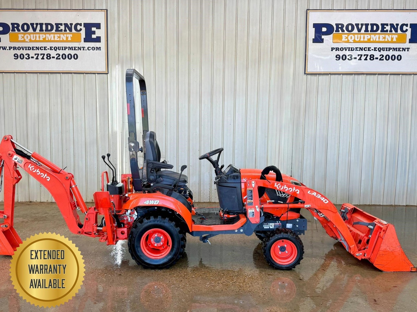 2022 KUBOTA BX23S 4WD OROPS LOADER BACKHOE TRACTOR WITH LOADER