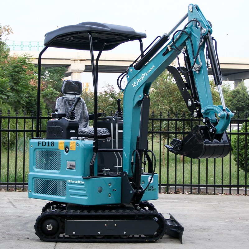 2025 NEW Mini Excavator 1.8 Ton Hydraulic oil cooler Kubota Diesel Engine