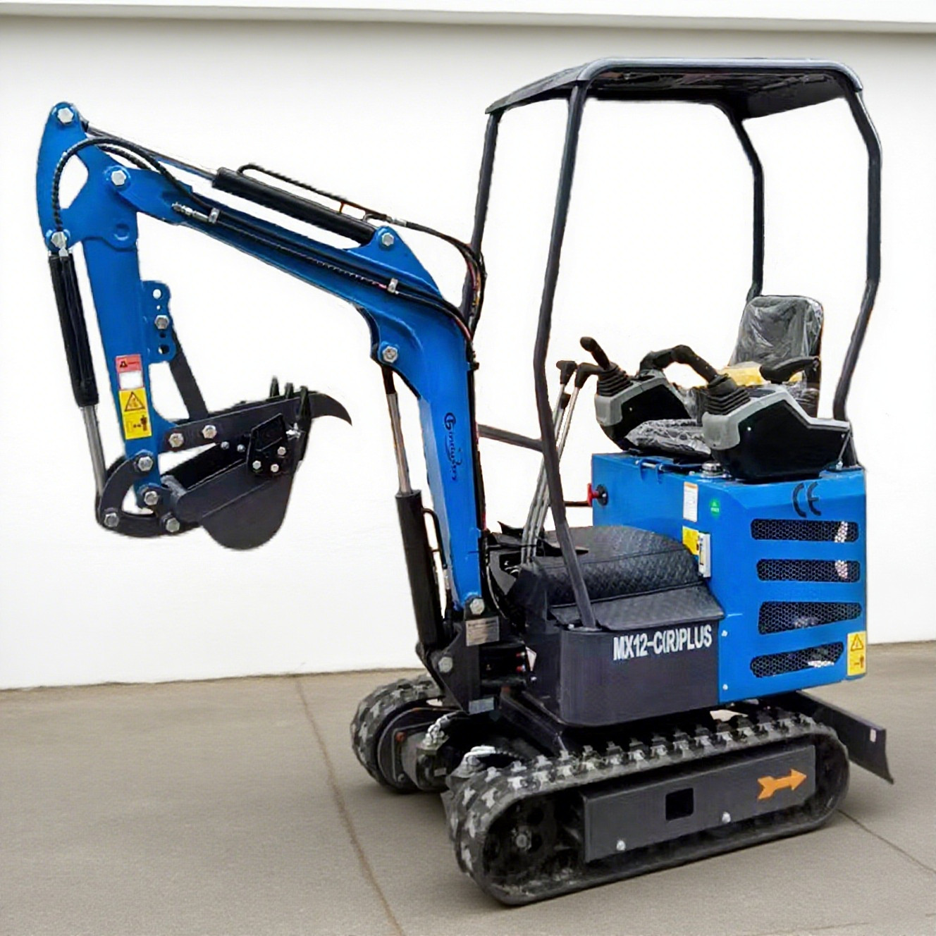 Mini Excavator 1 Ton Small Digger Crawler Tracked 13.5 hp Gas RATO Engine 860KG