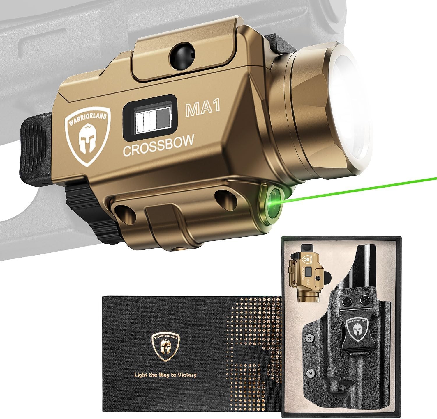 800-Lumen Pistol Laser Light&Holster Combo,Fit Glock 20/21 Gen3-5&Glock 22 Gen5