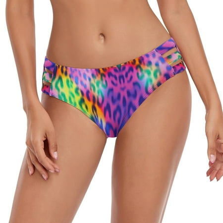 RELLECIGA Women’s Swimsuit Strappy Bikini Swim Bottom Full Coverage Swimwear Bathing Suits