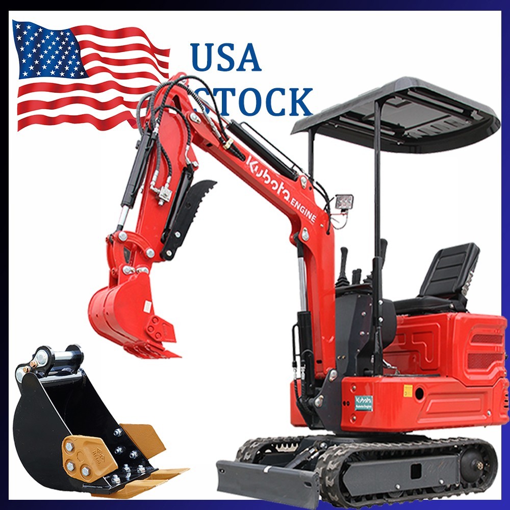1.4Ton Mini Excavator KUBOTA Engine with 200mm Narrow Bucket Hydraulic Thumb New