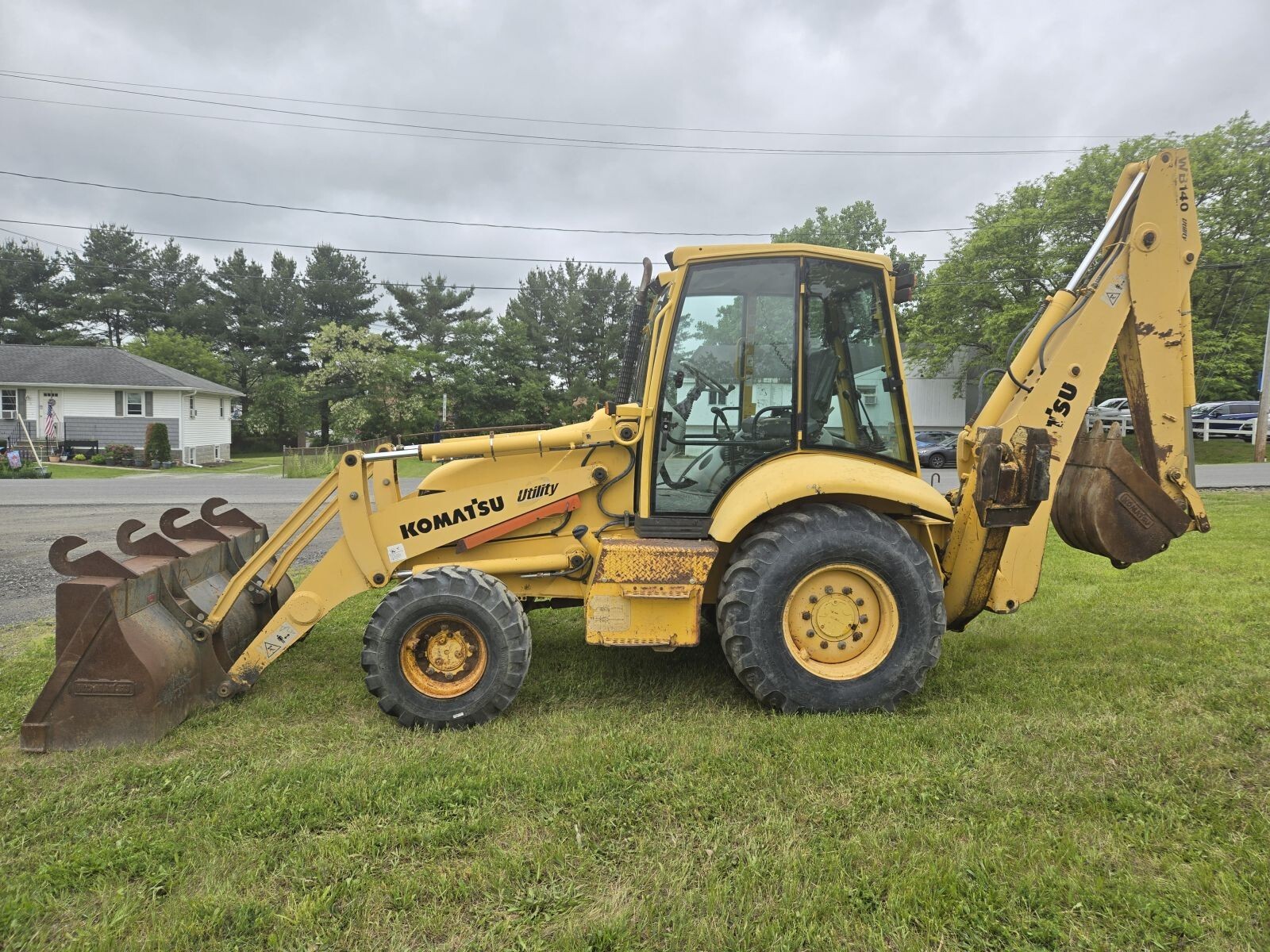 1999 Komatsu WB140-2 Tractor Loader Backhoe T/L/B