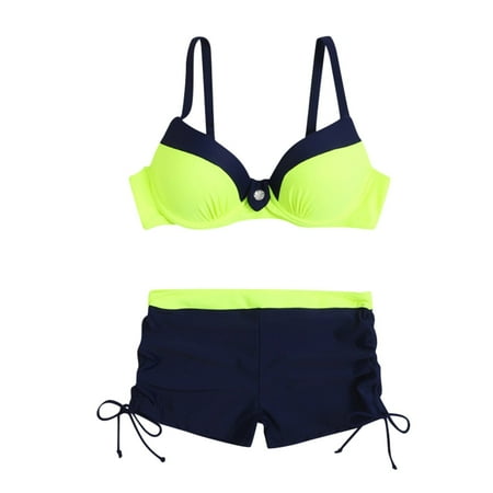 Lojoutye 2025 NEW Swimwears Tankinis Set Color Swimwear Swimsuit Set Girls Sunflower Bathing Suit Size 6X Push Up Beachwear Padded Sunflower Bikini Top Underwire Women Bikini Multi Swimwears Tank