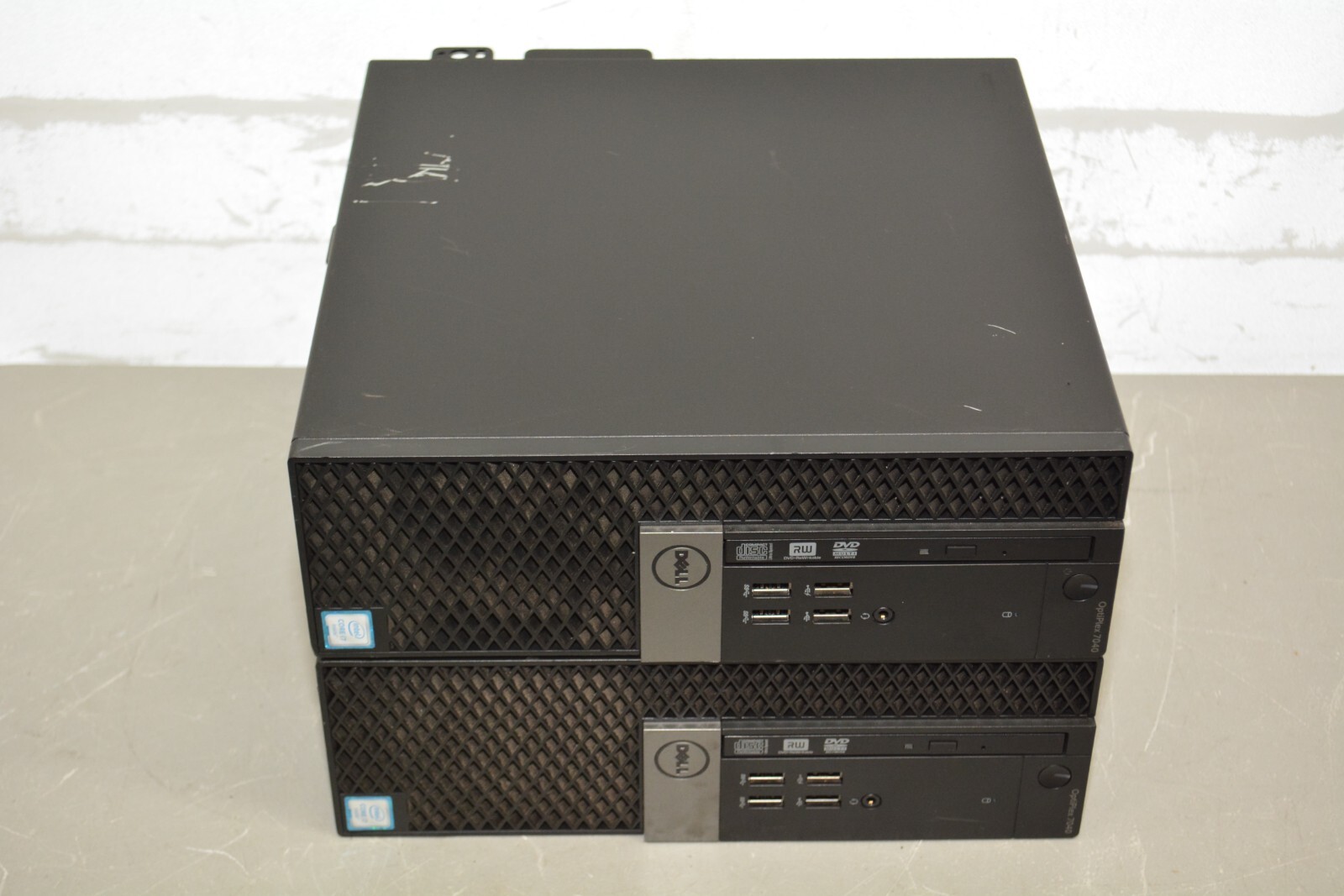 ^ Lot 2x Dell Optiplex 7040 Intel i7-6700 @ 3.40GHz 4GB Ram No HD #X1723